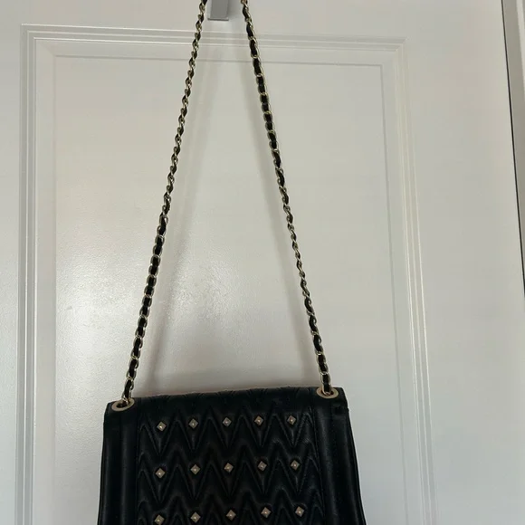 VALENTINO-AUTHENTIC • Black and Gold Shoulder/Crossbody Bag • Medium - Picture 13 of 13